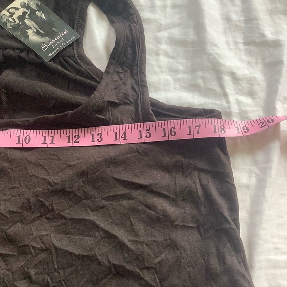 NWT Surrealist Free Lunch Nolan Asymetrical Tank Dress Size M Raw Hem - Picture 6 of 10